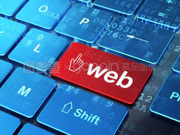 網(wǎng)絡(luò)開(kāi)發(fā)概念鼠標(biāo)光標(biāo)和計(jì)算機(jī)鍵盤(pán)上的網(wǎng)絡(luò)